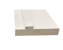 Karmlist sett 122 mm flat terskel hvit bomull S0502-Y 80x210 cm