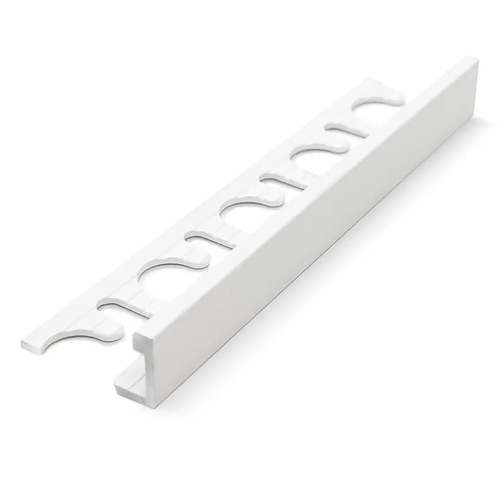 Karmlist stone white aluminium 2700x8 mm