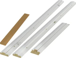 Karmsett 121 mm m/terskel hvit bomull S0502-Y 80x210 cm