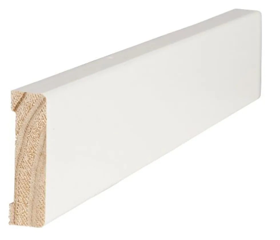 Karmsett til dør hvit bomull S0502-Y 12x56 mm