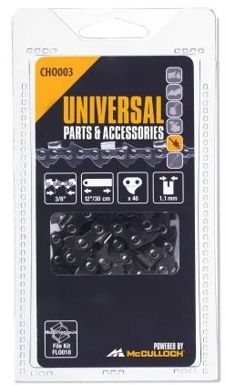 Kjede til motorsag 12"x 3/8 1,1 mm 46 ledd