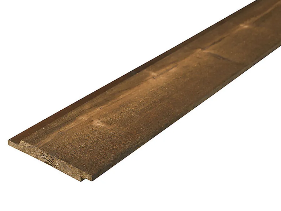 Kledning dobbelfals 60° 19x148 mm brun