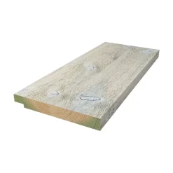 Kledning enkelfalset 19x148 mm grunnet dekkhvit impregnert furu