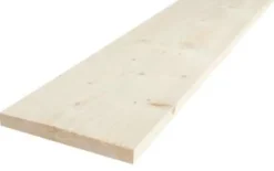 Kledning rektangulær ubehandlet 19x148 mm gran klasse 2