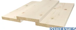 Kledning rektangulær ubehandlet 16x123 mm gran klasse 1