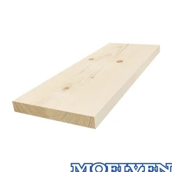 Kledning rektangulær ubehandlet 16x123 mm gran klasse 1