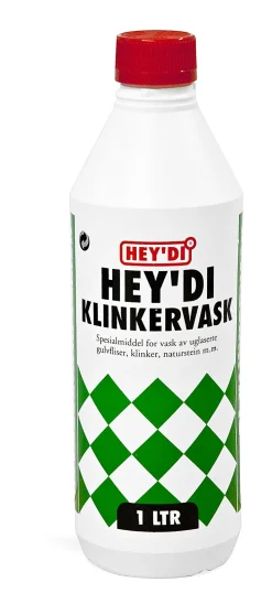 Klinkervask for uglassert gulvflis 1 liter flaske