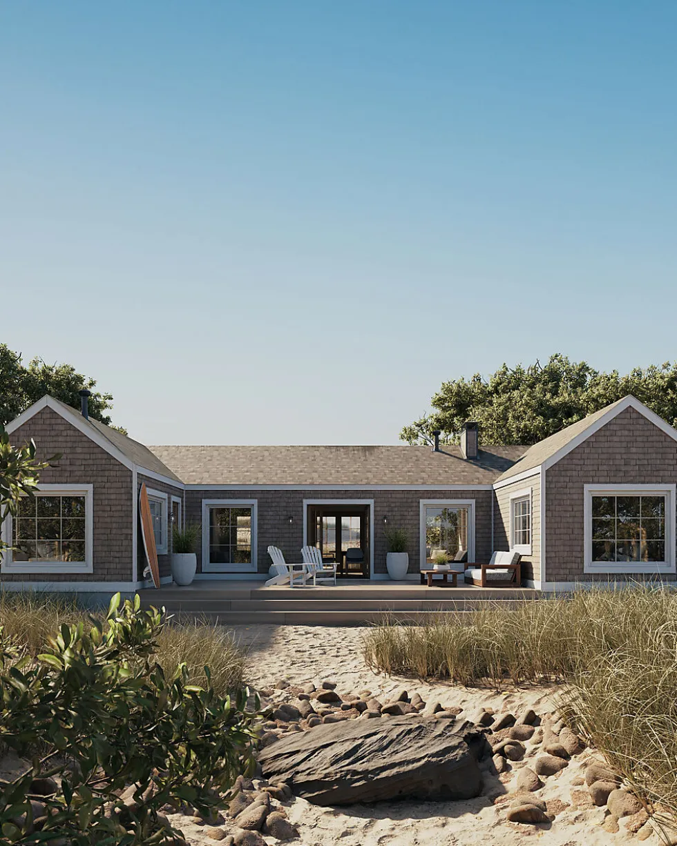 Kompositt terrassebord Seaside mist rett kant 24x137x4800 mm