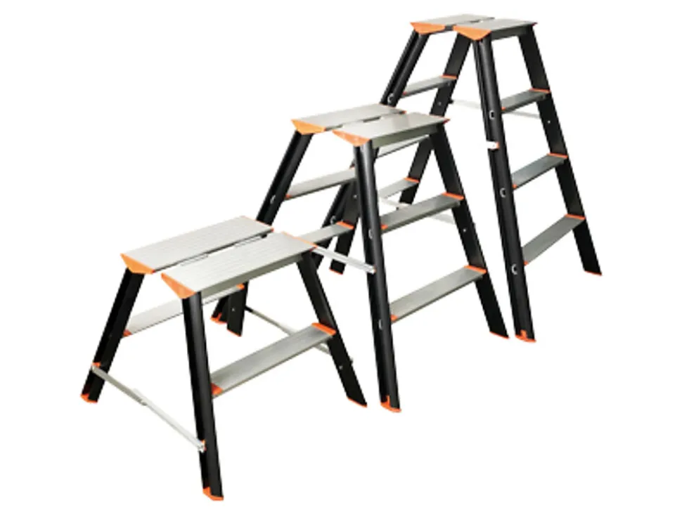 Krakk montør smal 40cm 3 trinn p92- 4 khiment sort eloksert