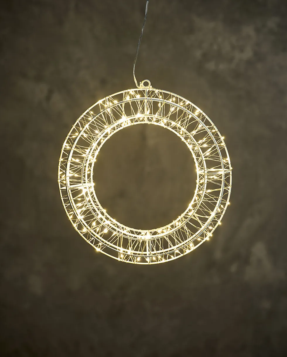 Krans med 200 LED Ø30 cm IP44