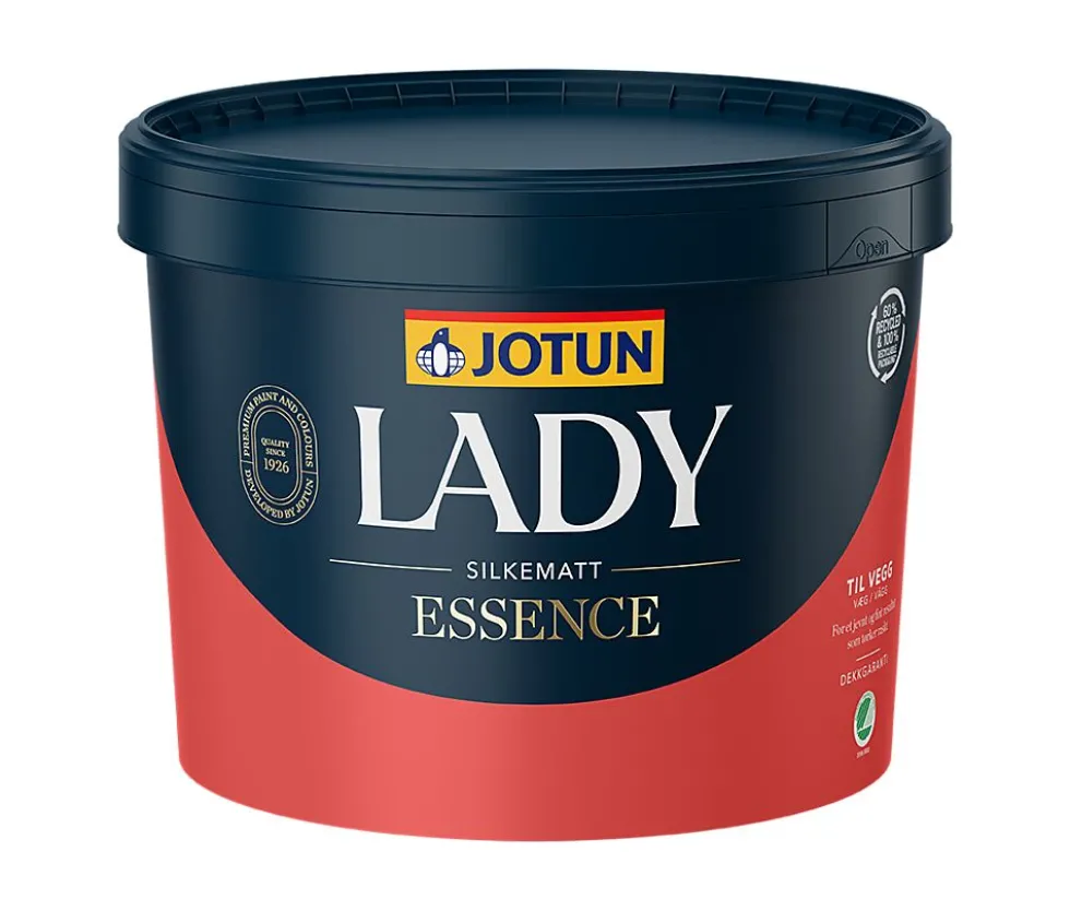 Lady Essence interiørmaling hvit 9 liter