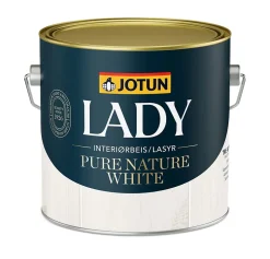 Lady Pure Nature interiørbeis hvit 3 liter