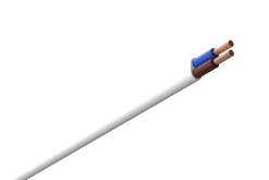 Lampettledning PL 2x0,75 mm hvit 10 meter