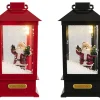 Lanterne med LED-belysning, snø og musikk