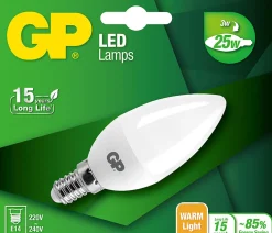 Ledpære led candle frost e14-3w 076919-ldce1