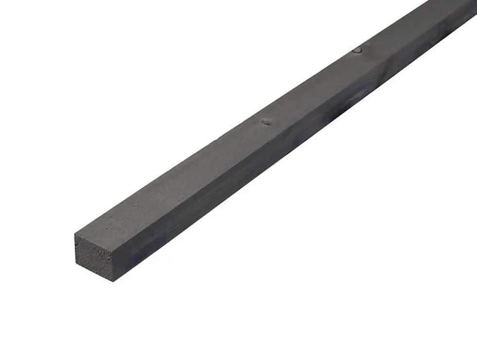 Lekt furu impregnert grå 36x48 mm