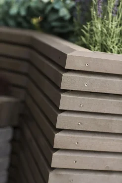 Lekt furu impregnert 34 x 70 mm grå