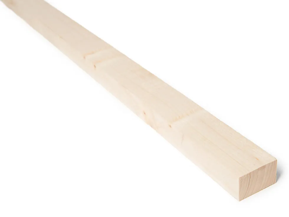 Lekt/rekke gran/furu ubehandlet 30x48 mm
