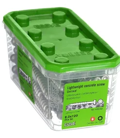 Lettb.skrue i-p 8x120 cs a-50lettbetongskrue indu-prog corrseal