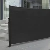 Levegg uttrekkbar sort/grå 3x1,6 meter