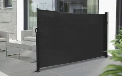 Levegg uttrekkbar sort/grå 3x1,6 meter