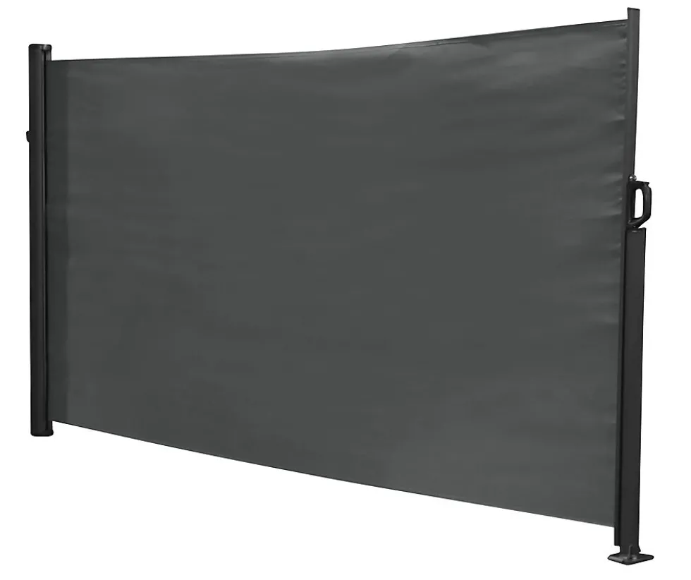Levegg uttrekkbar sort/grå 3x1,6 meter