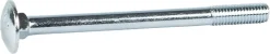 Låseskrue m10x100 din603 fzb-25 blankforsinket stål iso8677