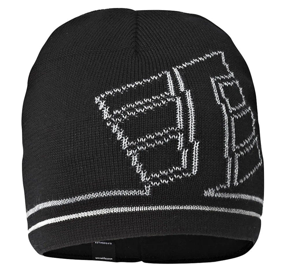 Lue Beanie 9093 sort/grå Snic Windstopper 2 one size