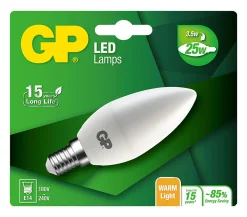 Lyspære led candle E14 3.5W-25W