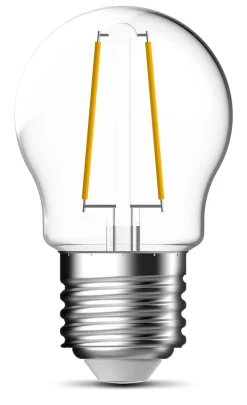 Lyspære led filament klotpære mini globe E27 5 Watt