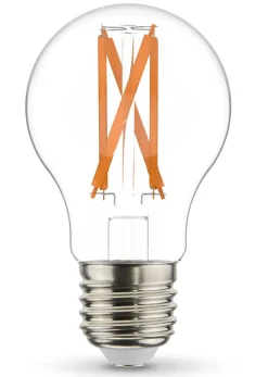 Lyspære led globepære flamedim E27 7 Watt