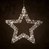 Lysstjerne metall med 480 LED 38x3,5x36,5 cm
