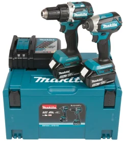 Makita batterimaskin sett DLX2189TJ 18 V med DDF484 og DTD153