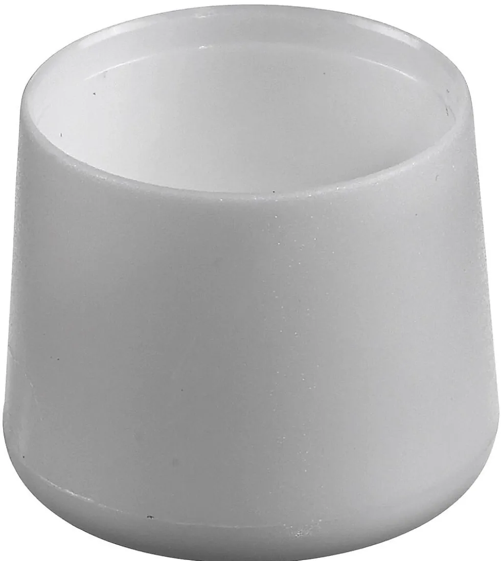 Møbelknott plast rund 25mm hvi
