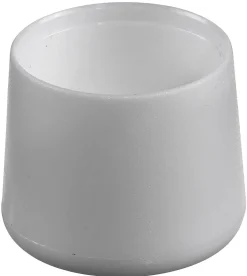 Møbelknott plast rund 22mm hvi