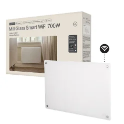 Mill panelovn glass WiFi Gen 4 700W hvit