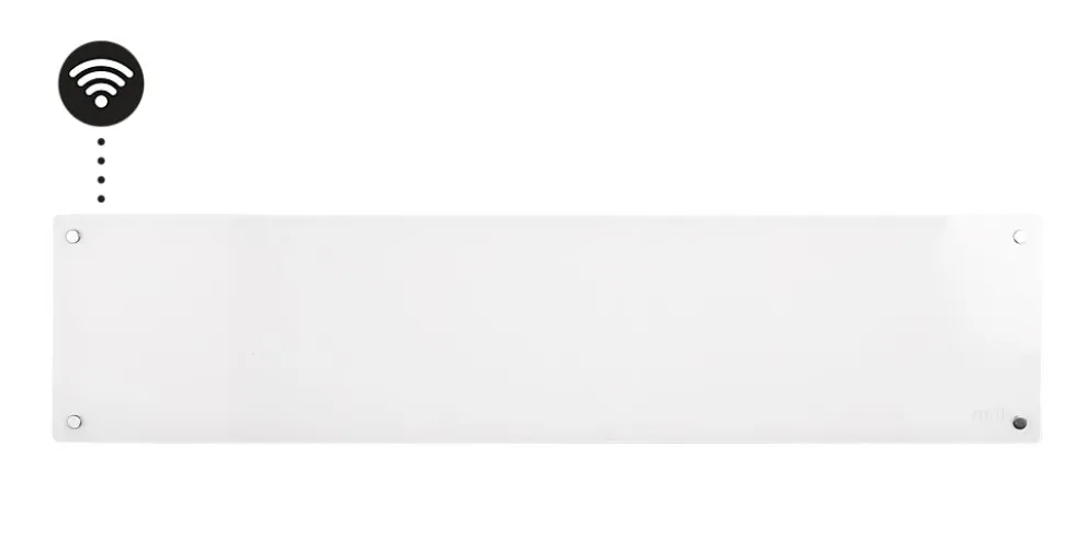 Mill panelovn glass WiFi Gen 4 850W hvit