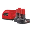 Milwaukee batterisett M12 6,0 Ah NRG-602