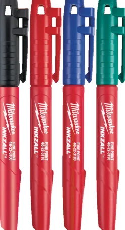 Milwaukee markeringspenn sett 4 farger