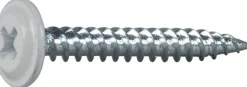 Montasjeskrue hvit 4,2x32 fzb -250 skarp spiss ral 9010 blankforsinket
