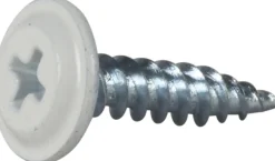 Montasjeskrue 4,2x19 hvit a250skarp spiss tre/stål