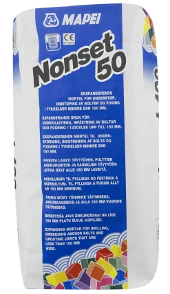 Mørtel forankring Nonset 50 25 kg