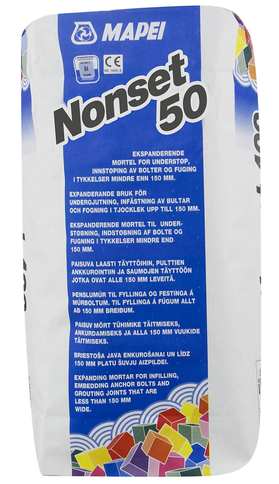 Mørtel forankring Nonset 50 25 kg