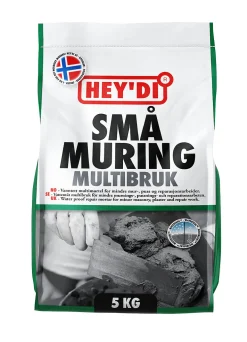 Mørtel småmuring 5 kg hurtigmørtel for mindre arbeider