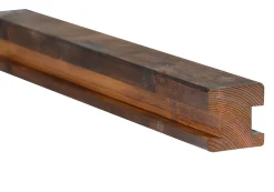 Multistolpe skjøt royalimpregnert brun furu 70x70x2000 mm