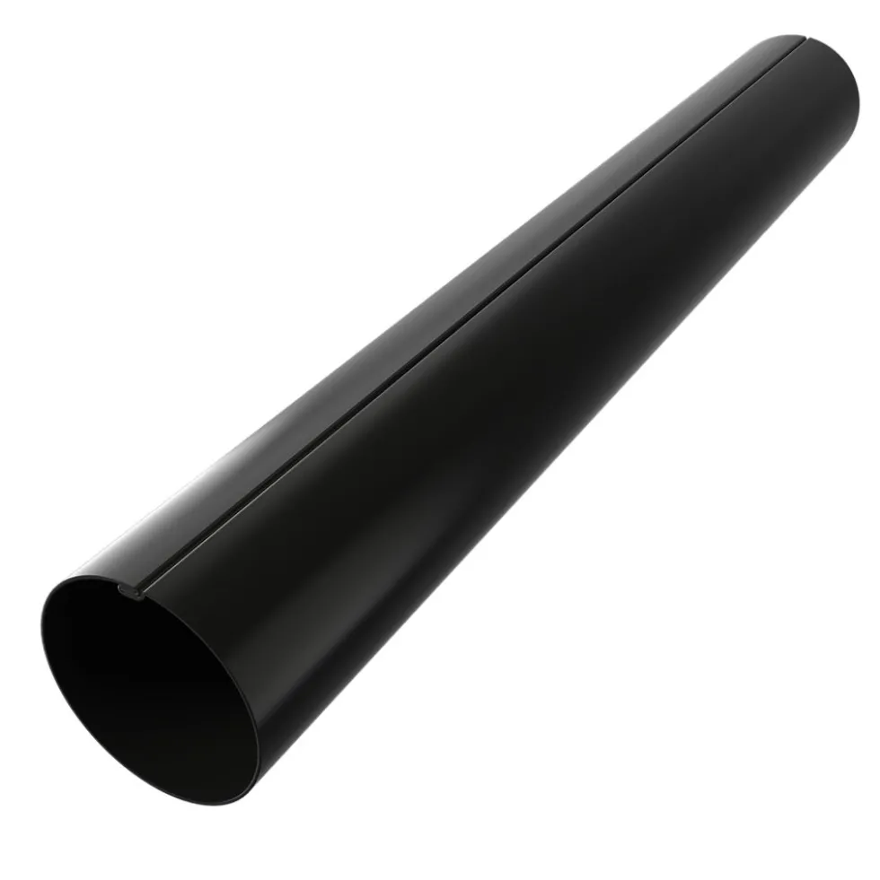 Nedløpsrør 70 mm 3 meter sort