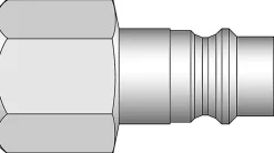 Nippel 1/4 slangetilkobling