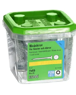 Nivåskrue 7,0x65 tx30 fzb a-20hex20mm sekskantskive for justering