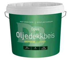 Oljedekkbeis base hvit 4,5 liter