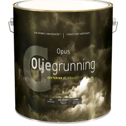 Oljegrunning eksteriør hvit 2,7 l
